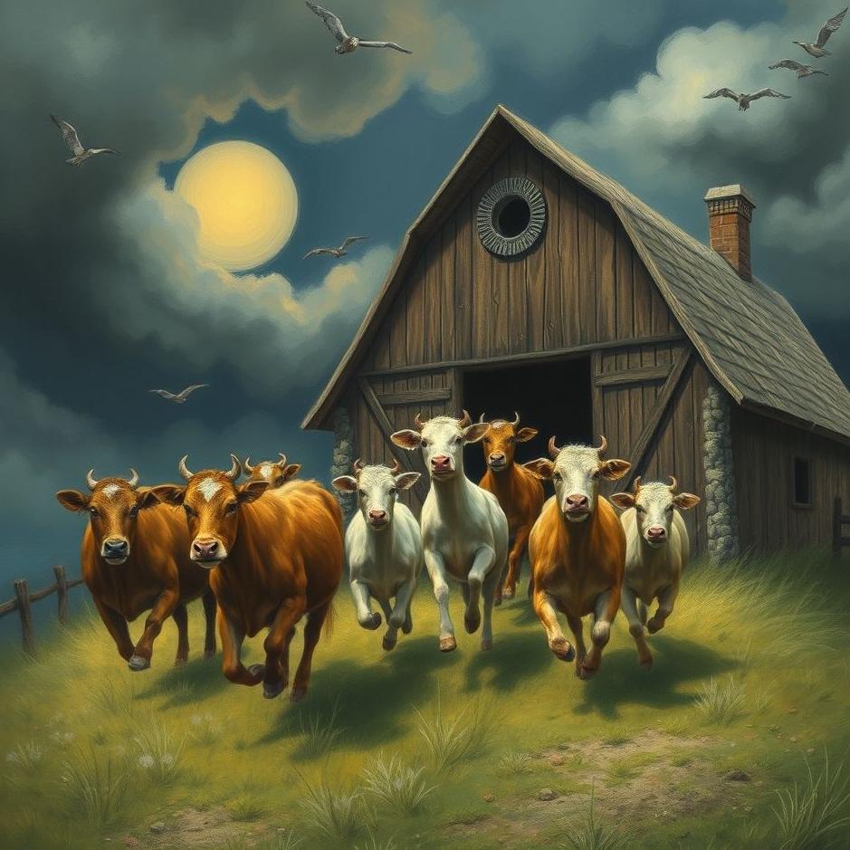 Dream : Animals escaping from the barn in a dream