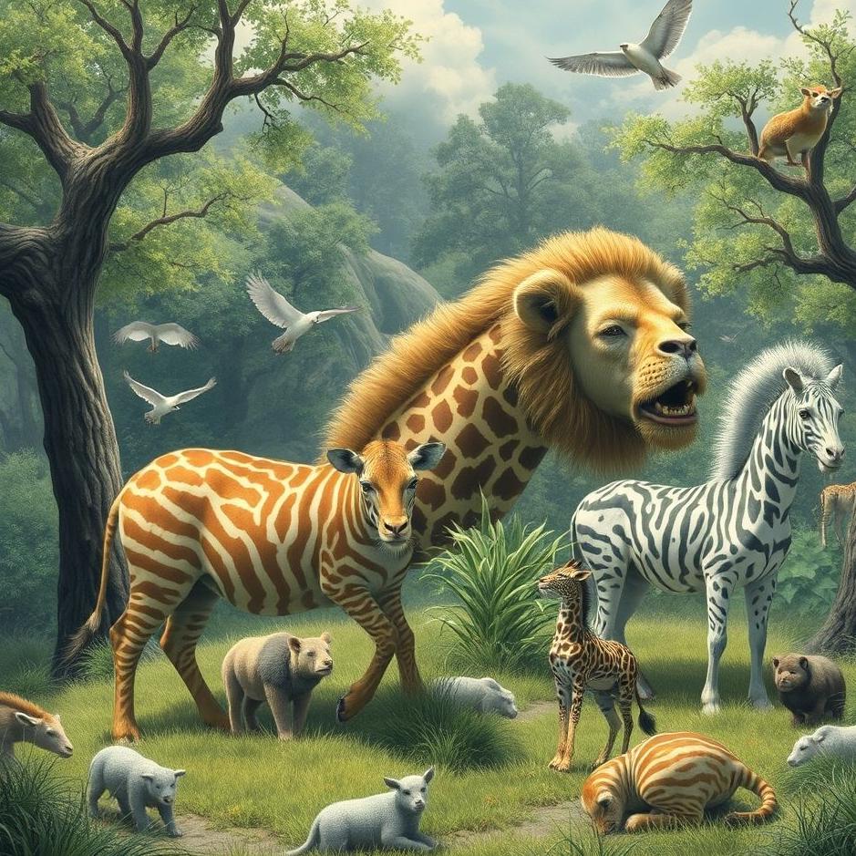Dream : Animals in a zoo in a dream