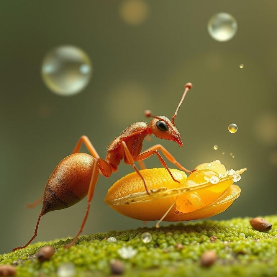 Dream : Ant carrying food in a dream