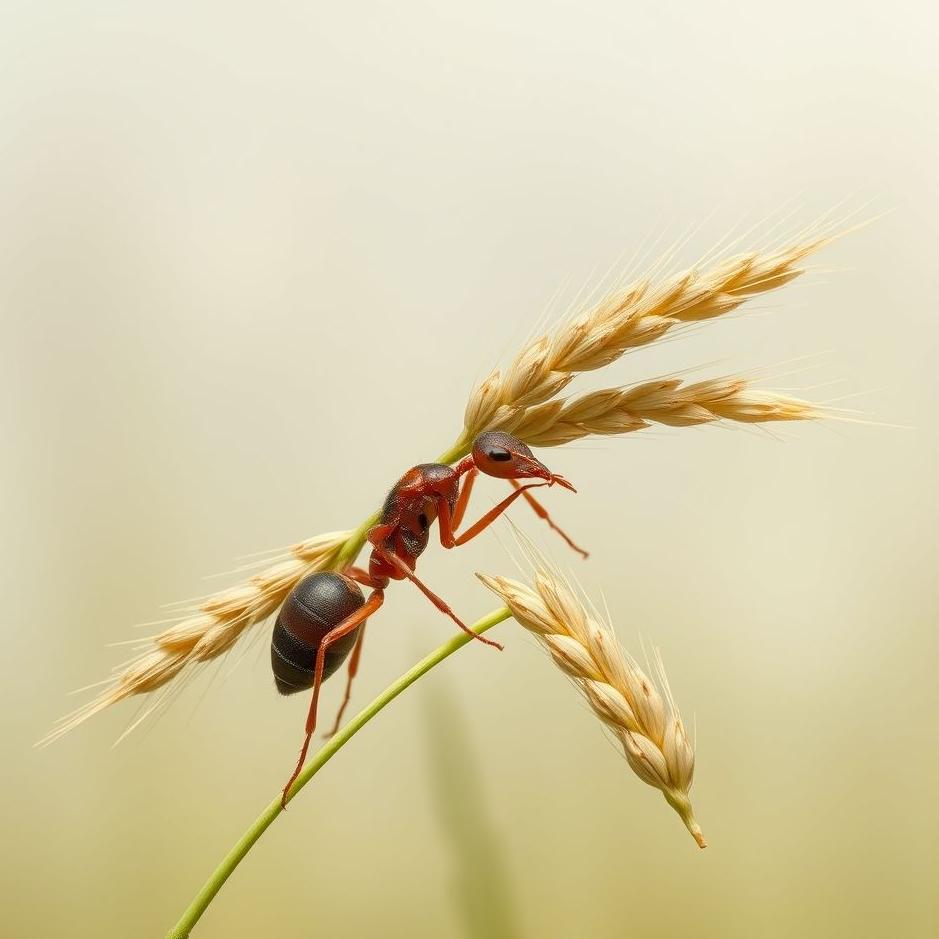Dream : Ant carrying wheat in a dream