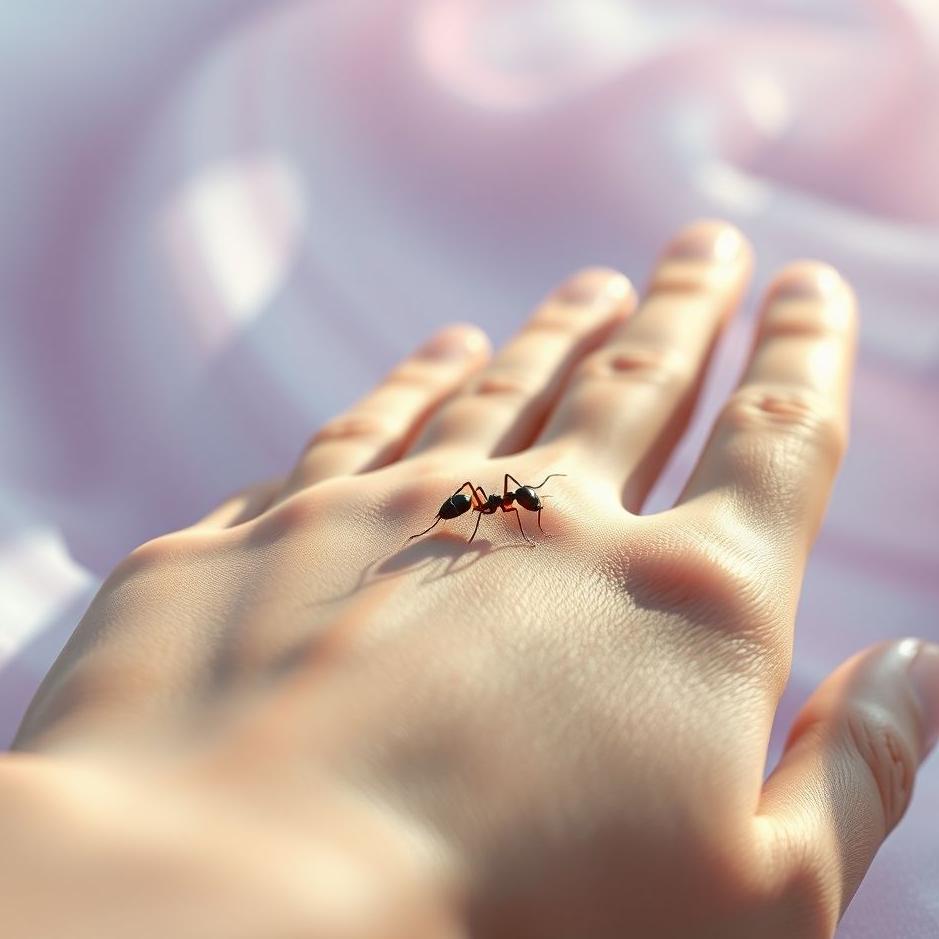 Dream : Ant on the left hand in a dream