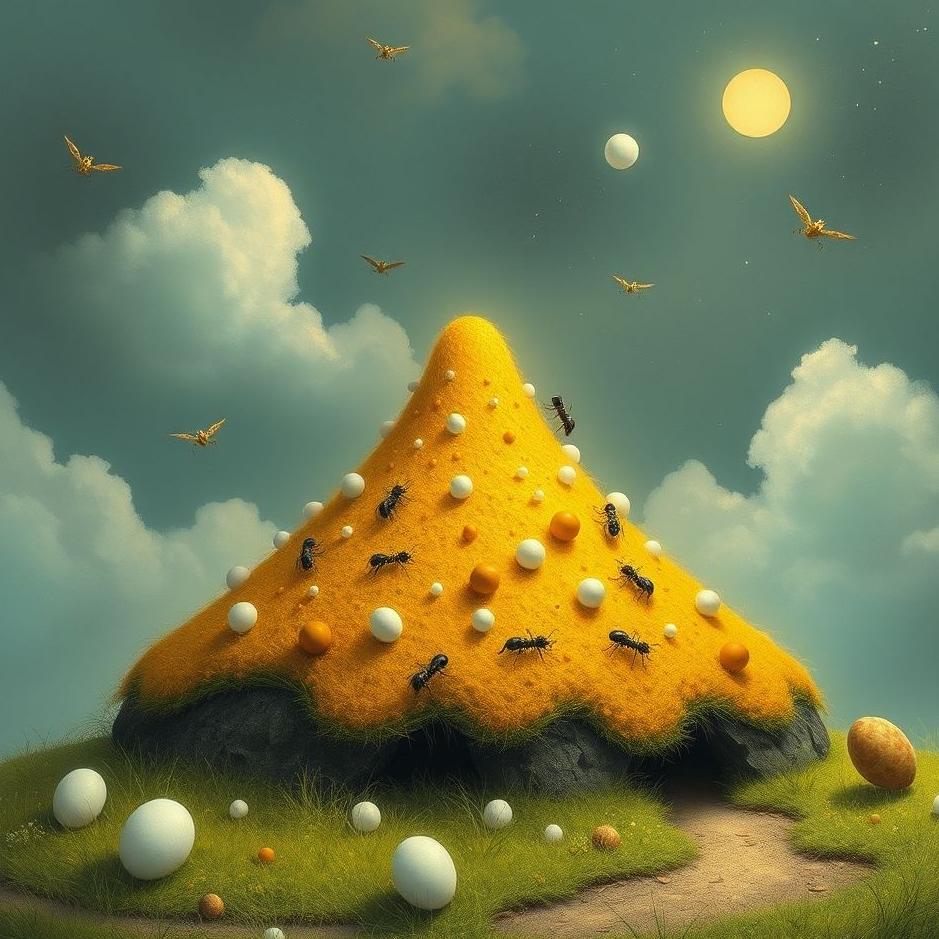 Dream : Anthill and eggs in a dream