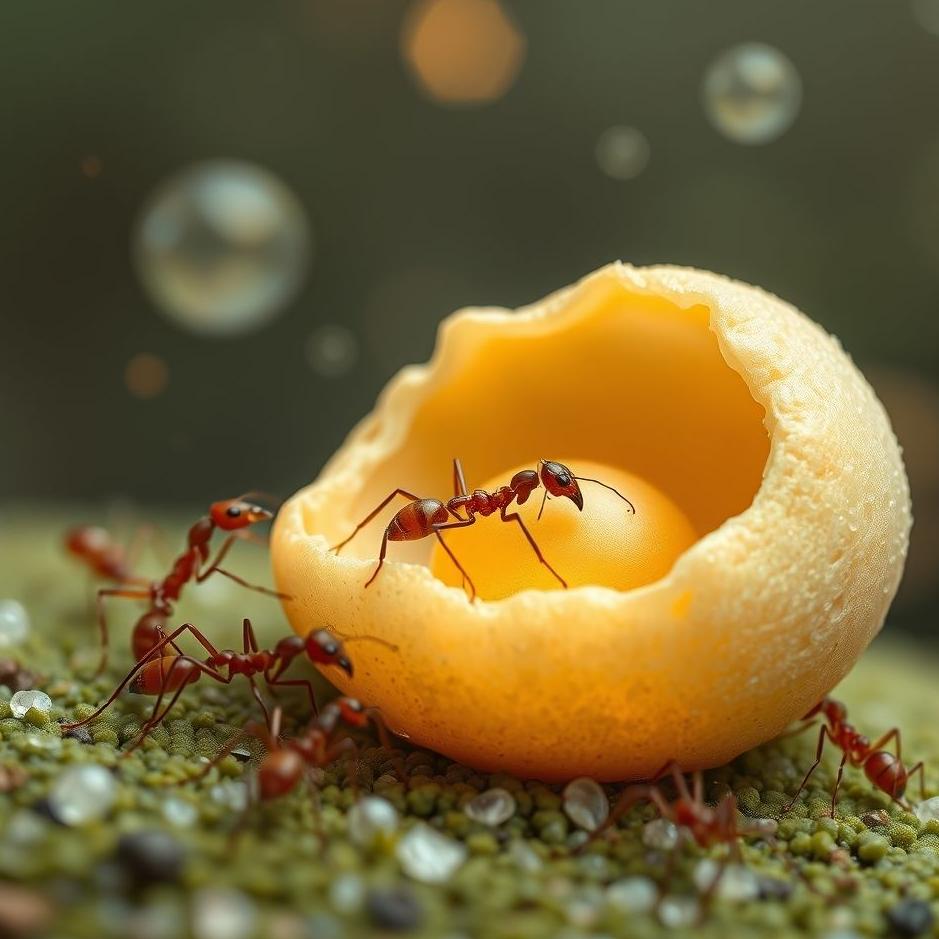 Dream : Ants and ant eggs in a dream
