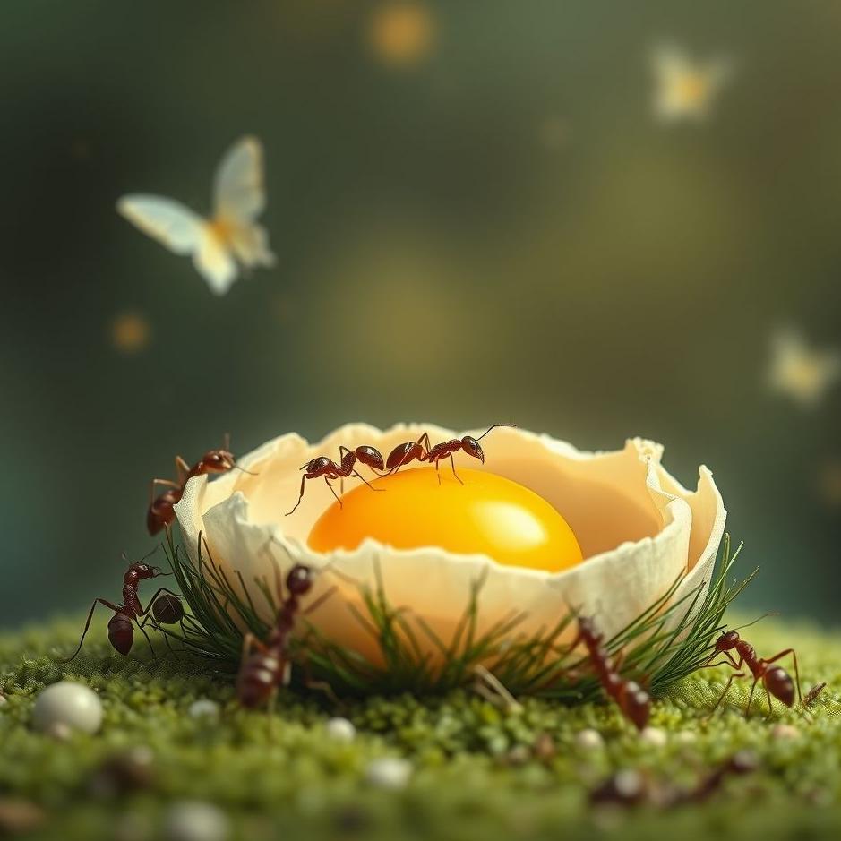 Dream : Ants and eggs in a dream