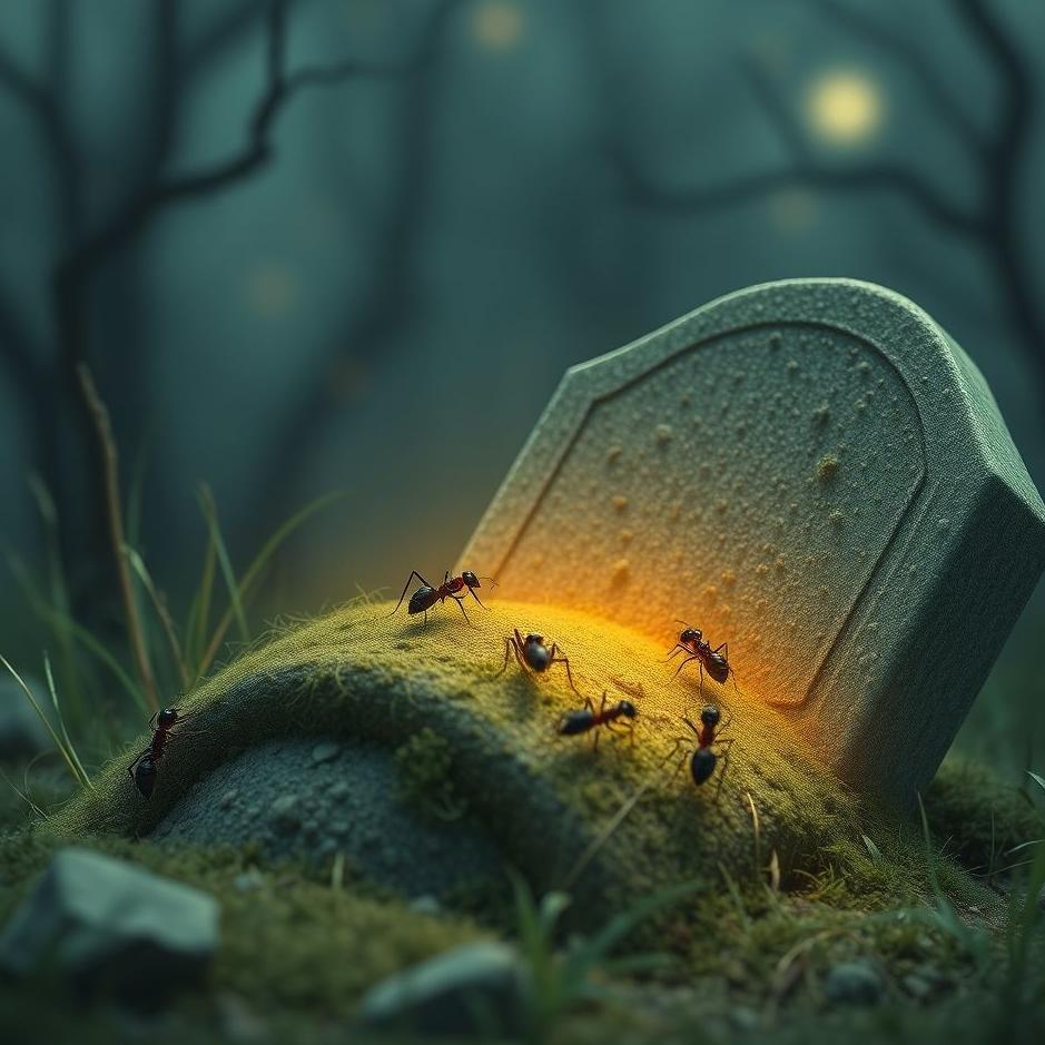 Dream : Ants in a grave in a dream