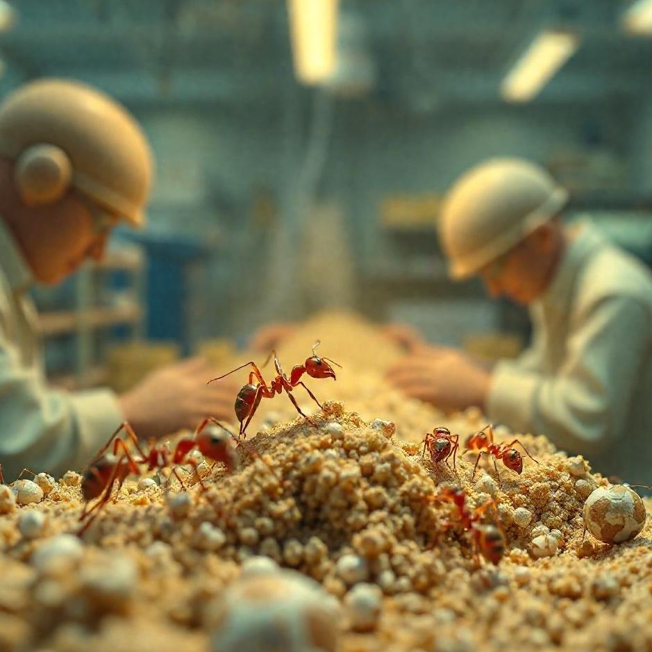 Dream : Ants in the workplace in a dream