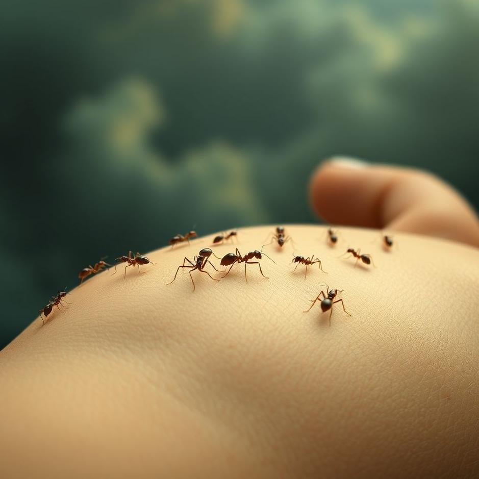 Dream : Ants on a human body in a dream