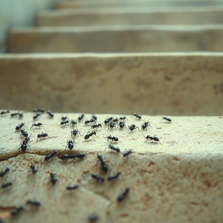 Dream : Ants on the stairs in a dream