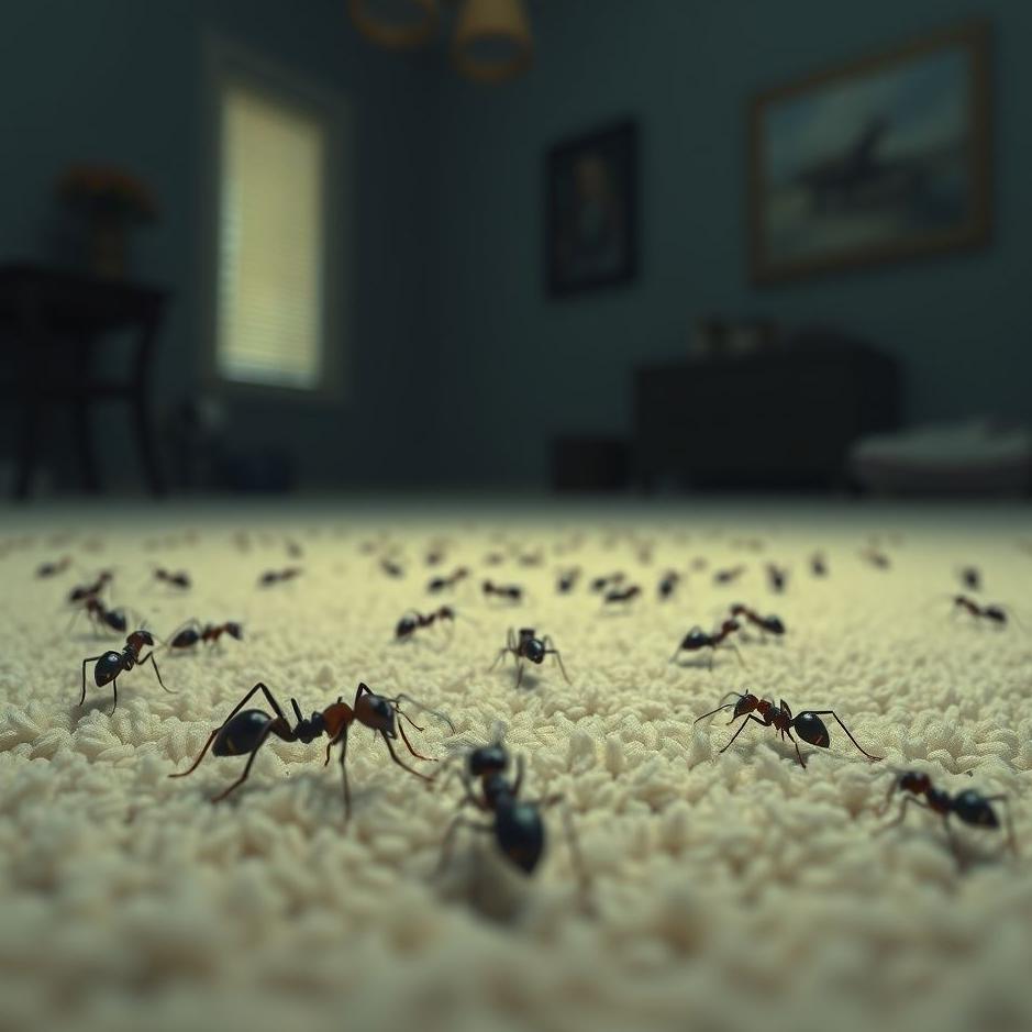 Dream : Ants on your carpet in a dream