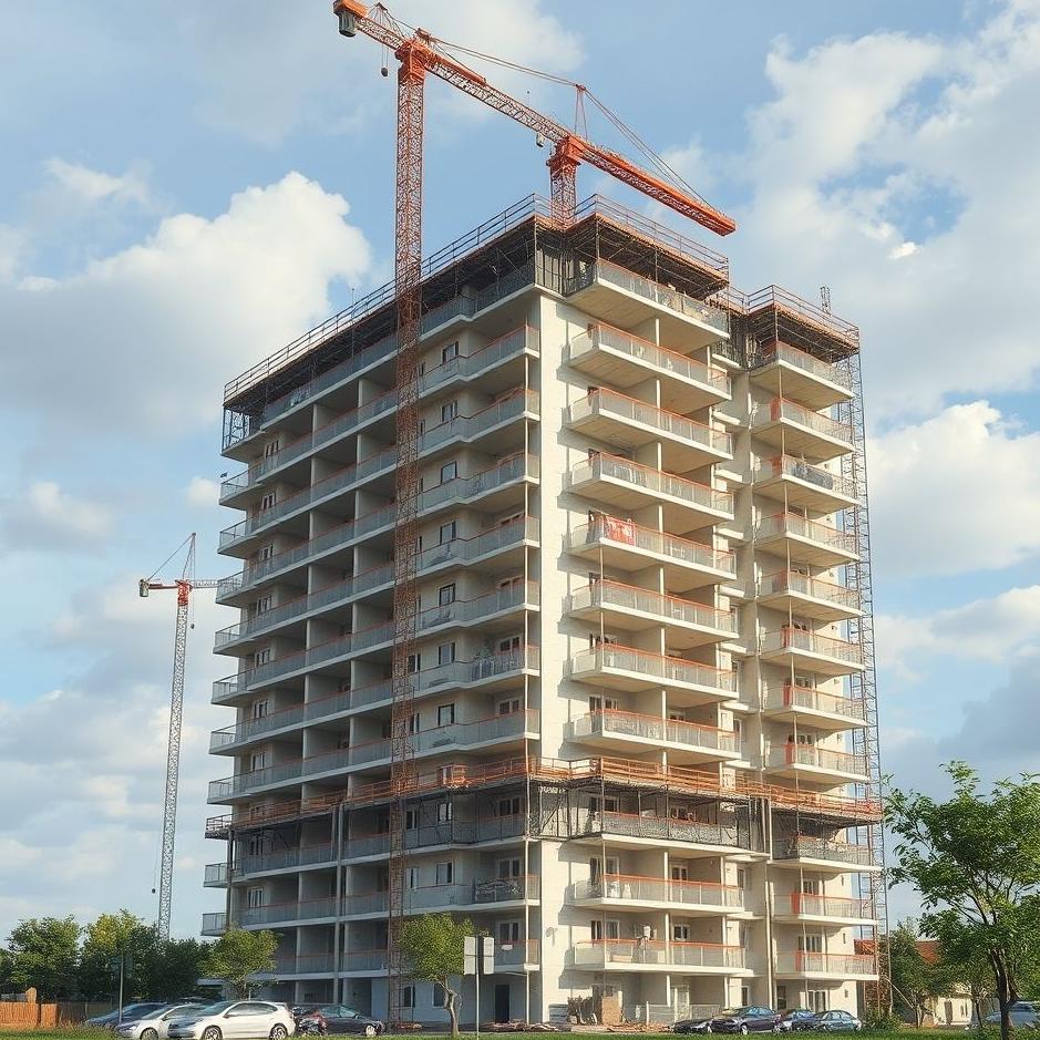 Dream : Apartment building under construction in a dream