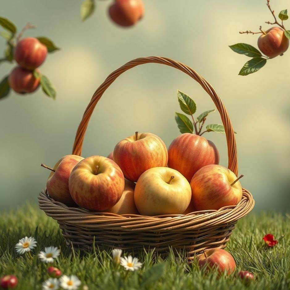 Dream : Apples in a basket in a dream