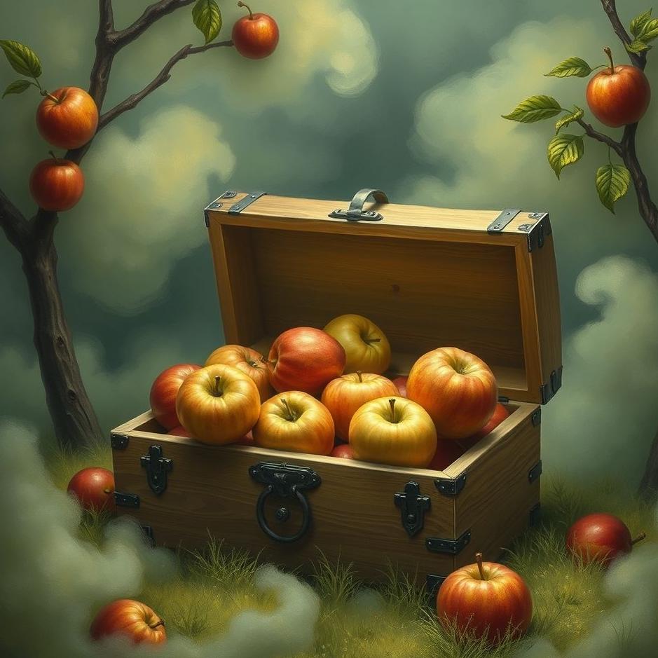 Dream : Apples in a chest in a dream