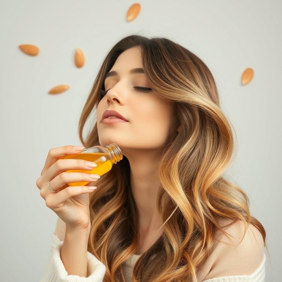 Dream : Applying almond oil to hair in a dream