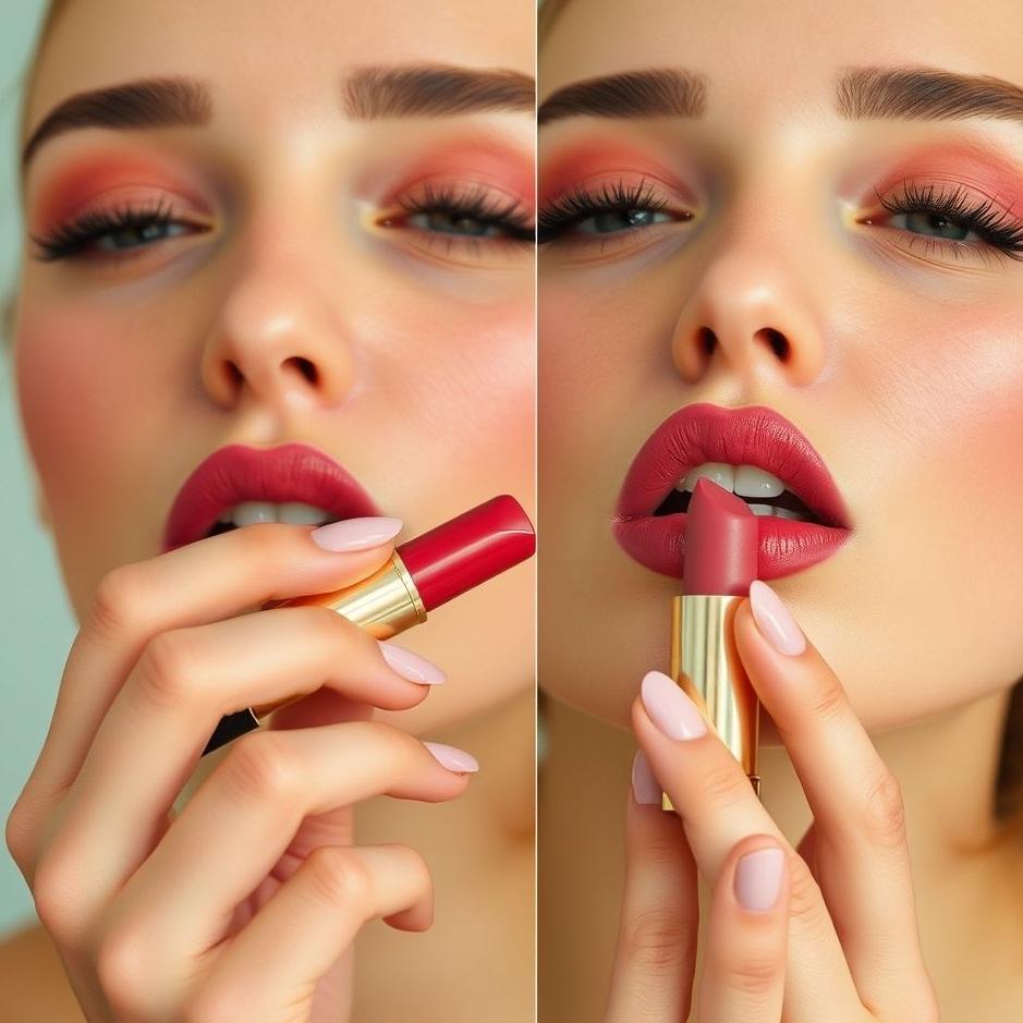 Dream : Applying and removing lipstick in a dream