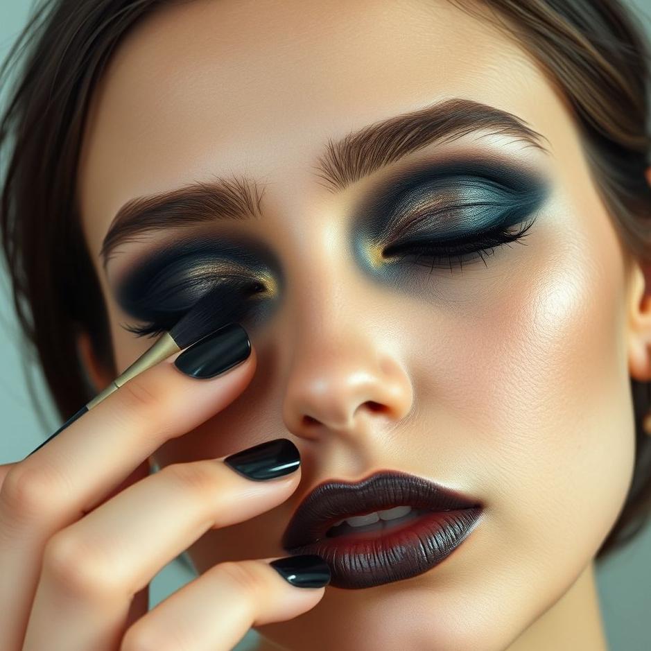 Dream : Applying black eyeshadow in a dream