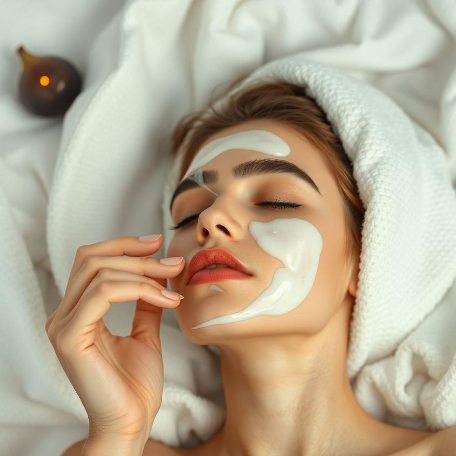 Dream : Applying fig milk to your face in a dream