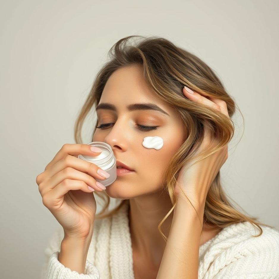 Dream : Applying hair cream in a dream