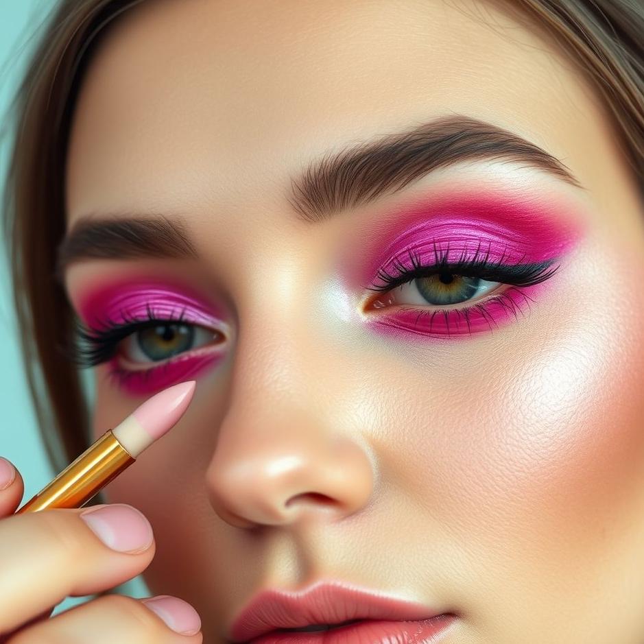 Dream Dictionary : Applying pink eyeshadow
