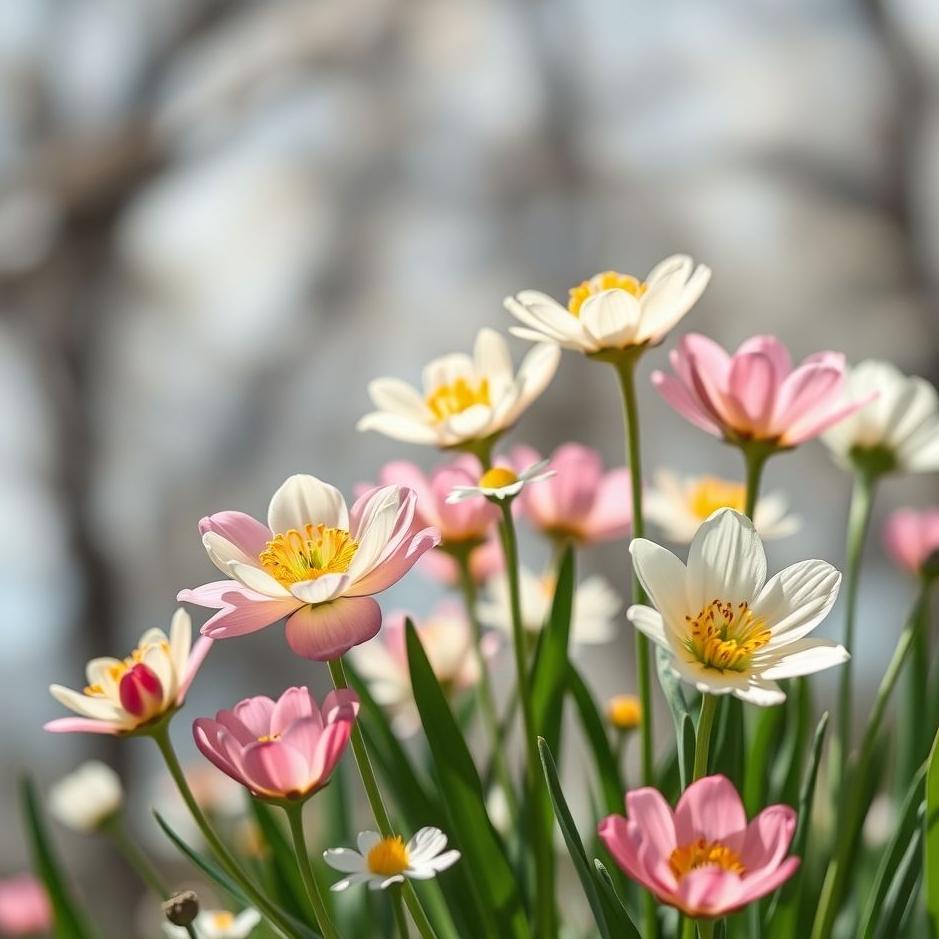 Dream : April flowers in a dream