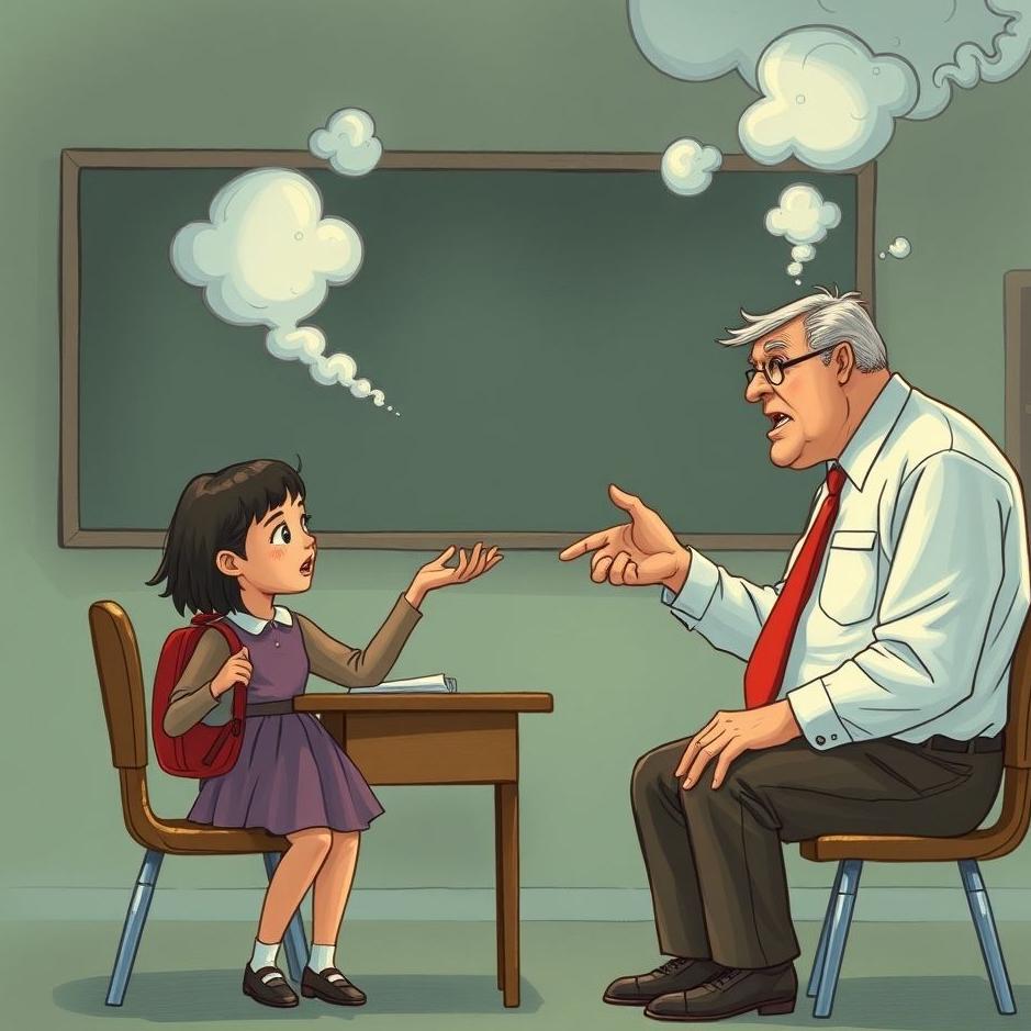 Dream : Arguing with the school principal in a dream