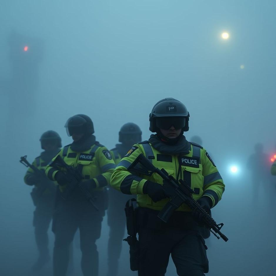 Dream : Armed police officers in a dream