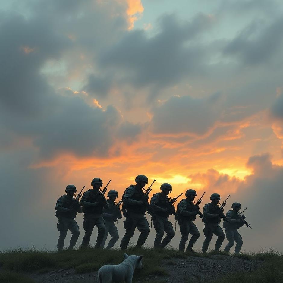 Dream : Armed team in a dream