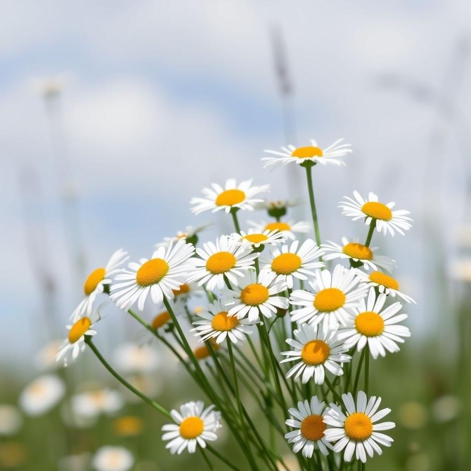Dream : Armful of daisies in a dream