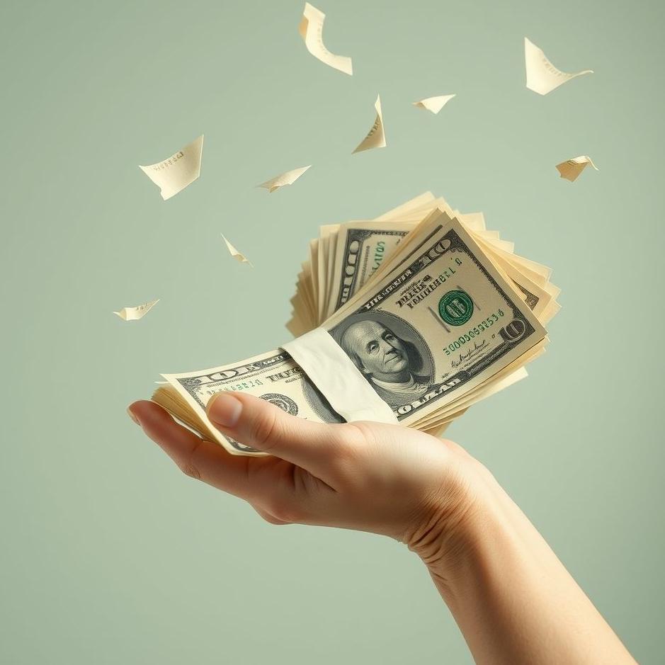 Dream : Armful of paper money in a dream