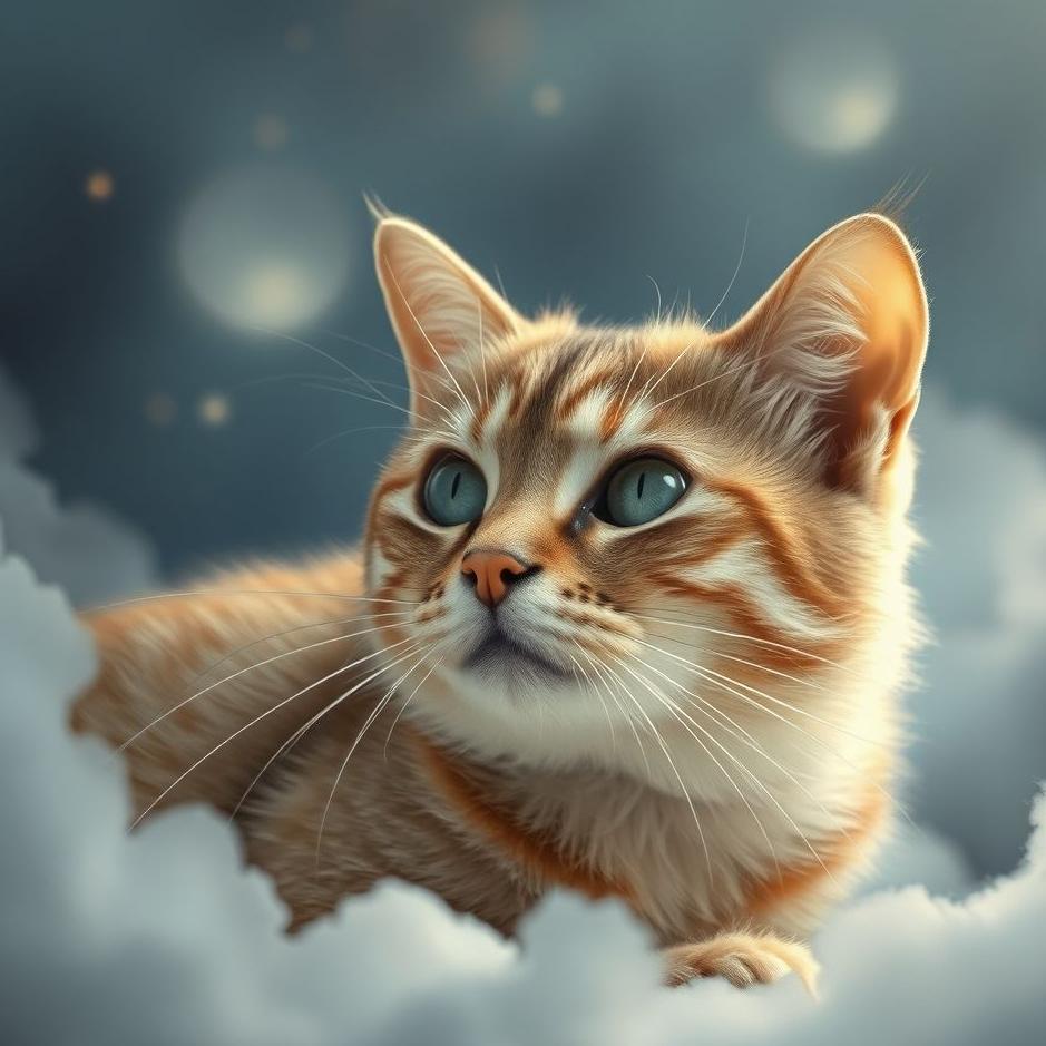 Dream : Ash-colored cat in a dream