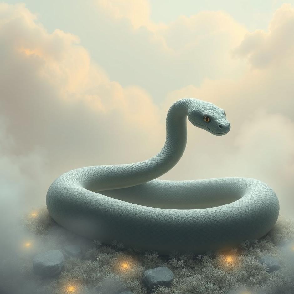 Dream : Ash-colored snake in a dream