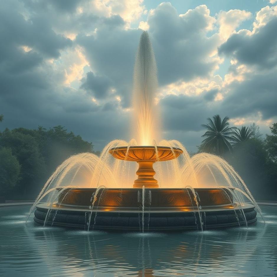 Dream : At the fountain in a dream