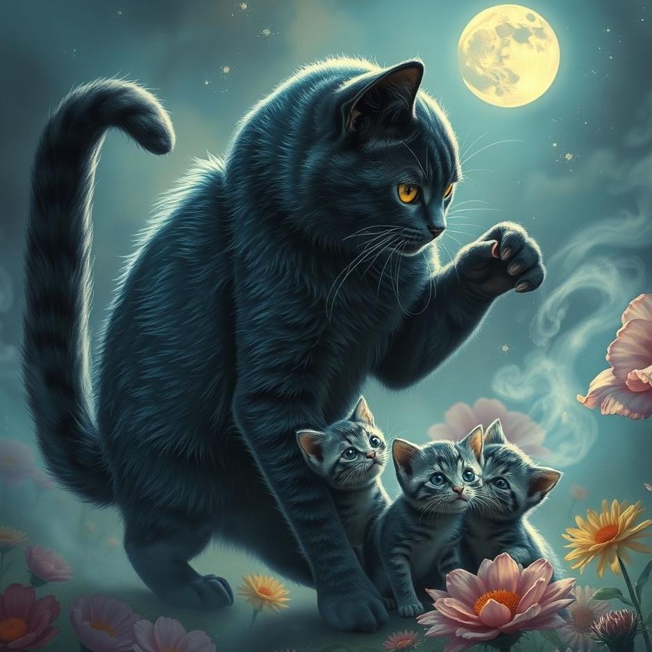 Dream : Attacking mother cat in the dream