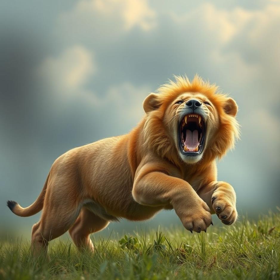 Dream : Attacking the lion puppy in the dream