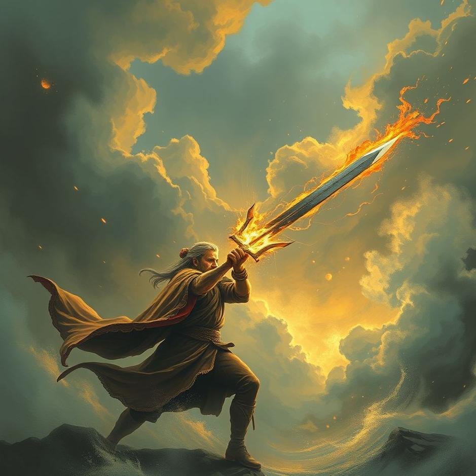 Dream : Attacking with a sword in a dream