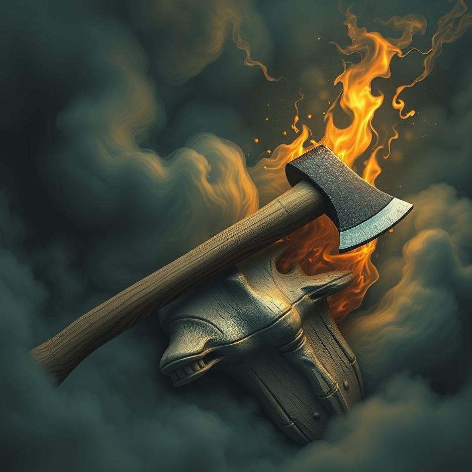 Dream : Axe stuck in the head in a dream