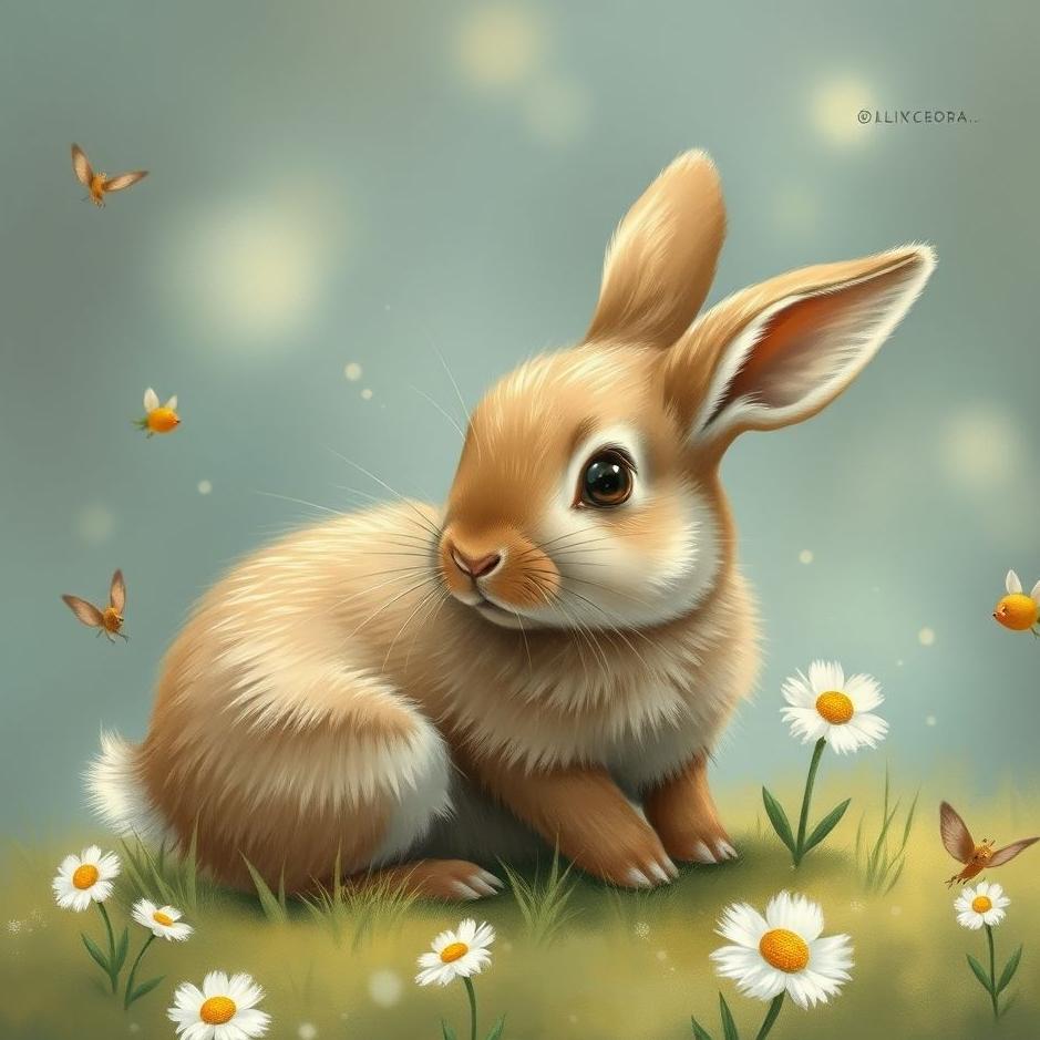 Dream : Baby brown rabbit in a dream