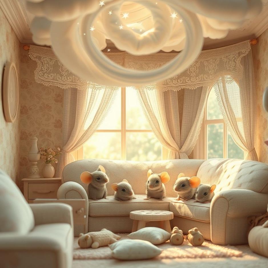 Dream : Baby mice at home in a dream