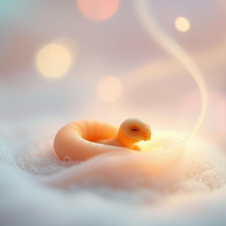 Dream : Baby worm in a dream