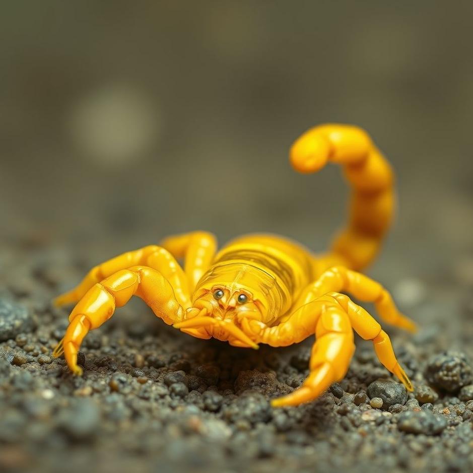 Dream : Baby yellow scorpion in a dream