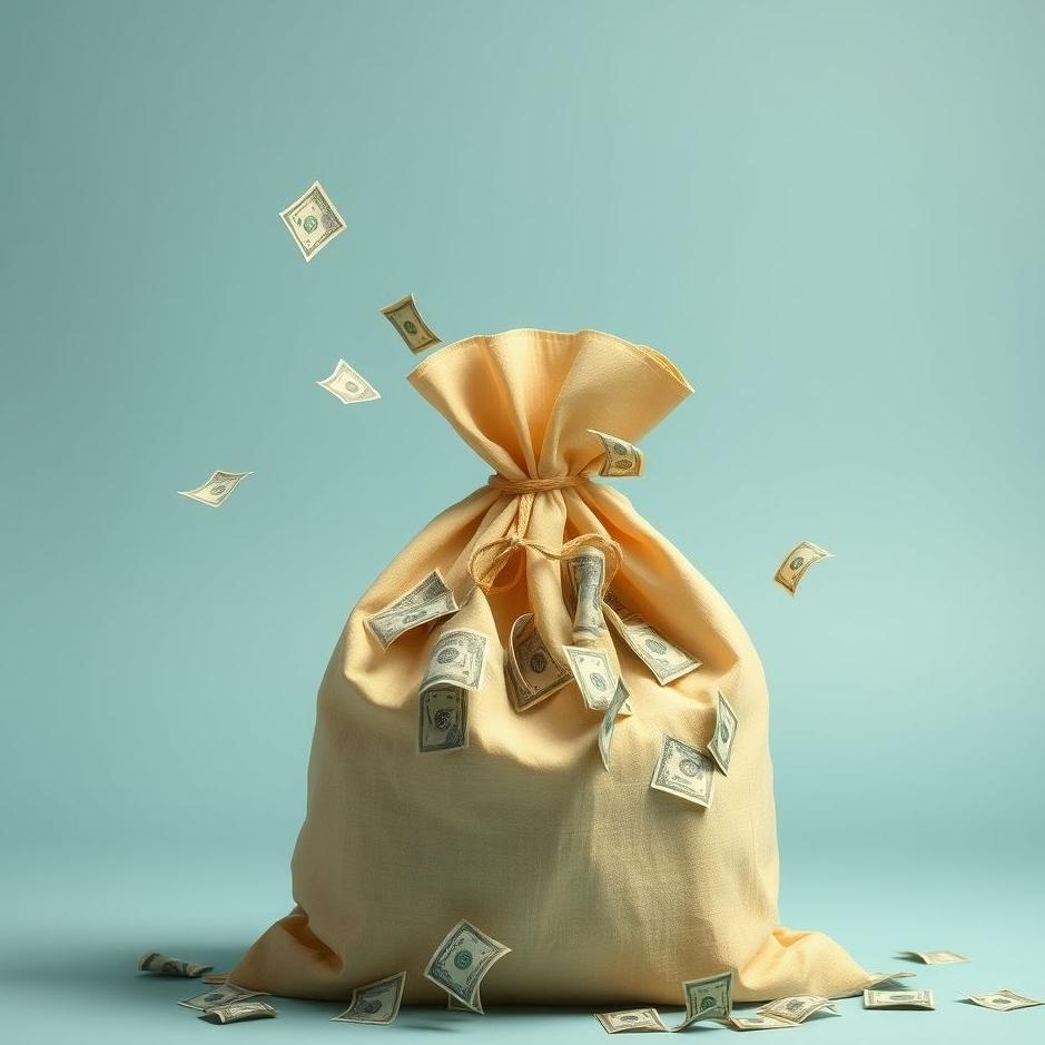 Dream : Bag full of paper money in a dream