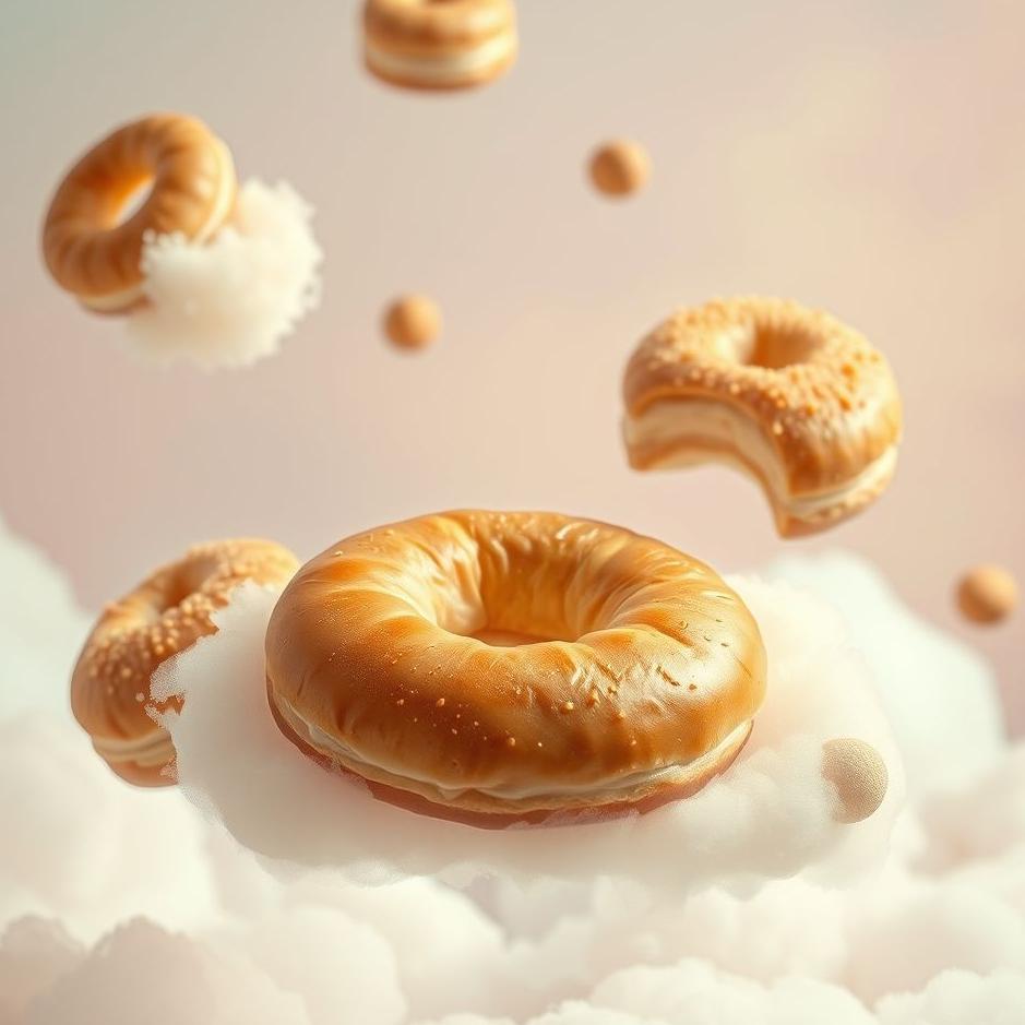 Dream : Bagel and pastry in a dream