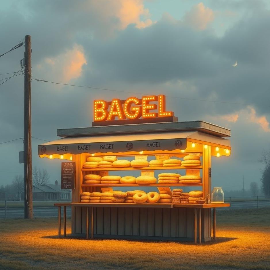 Dream : Bagel stand in a dream