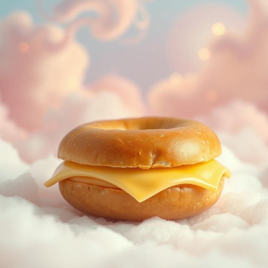 Dream : Bagel with cheese in a dream