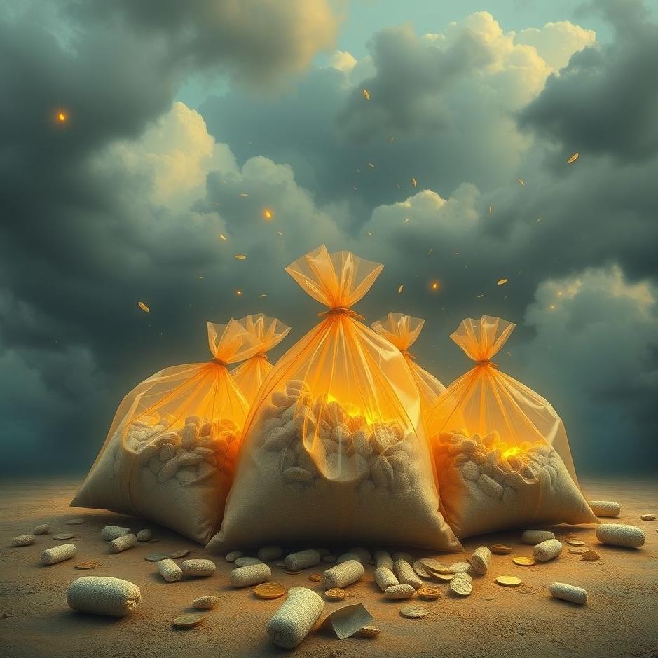 Dream : Bags of change in a dream