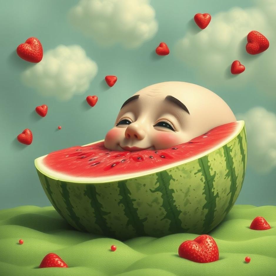 Dream : Bald watermelon in a dream