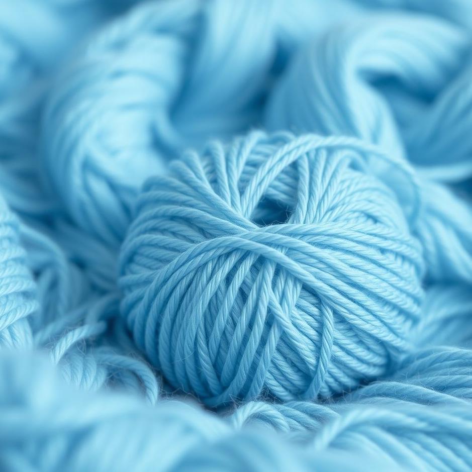 Dream : Ball of blue yarn in a dream