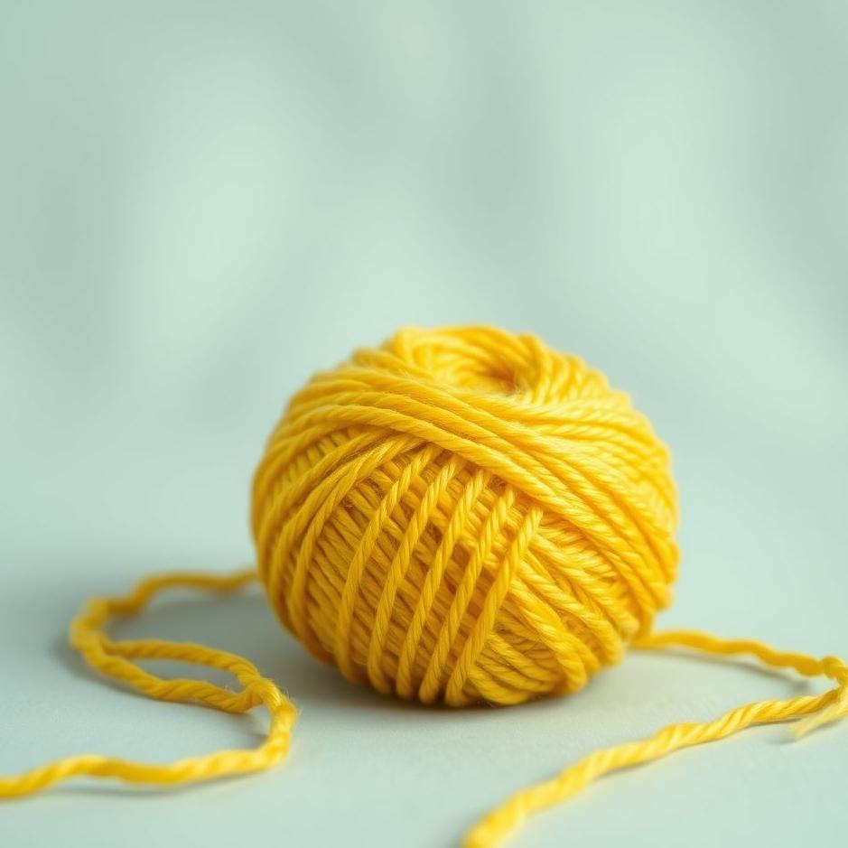 Dream : Ball of yellow yarn in a dream
