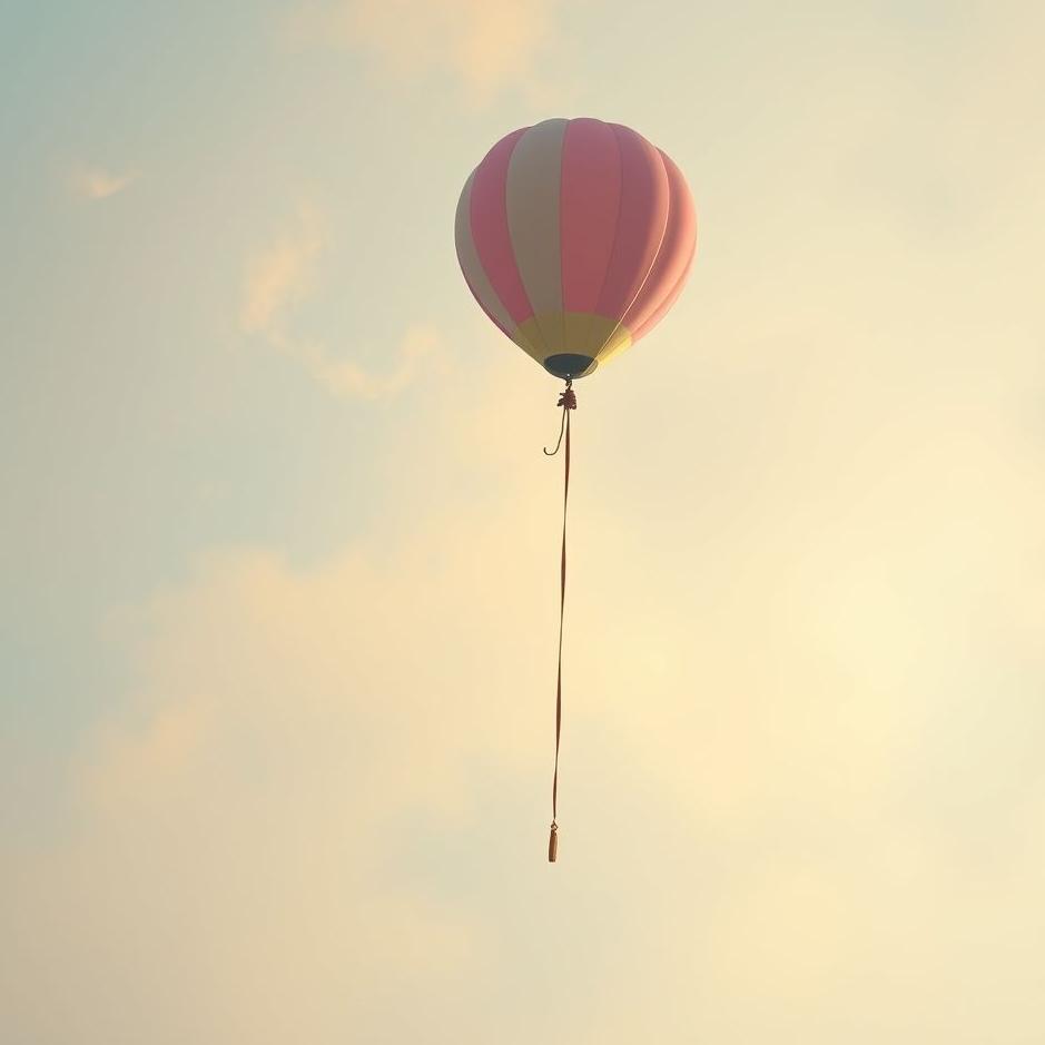 Dream : Balloon tied to a rope in a dream