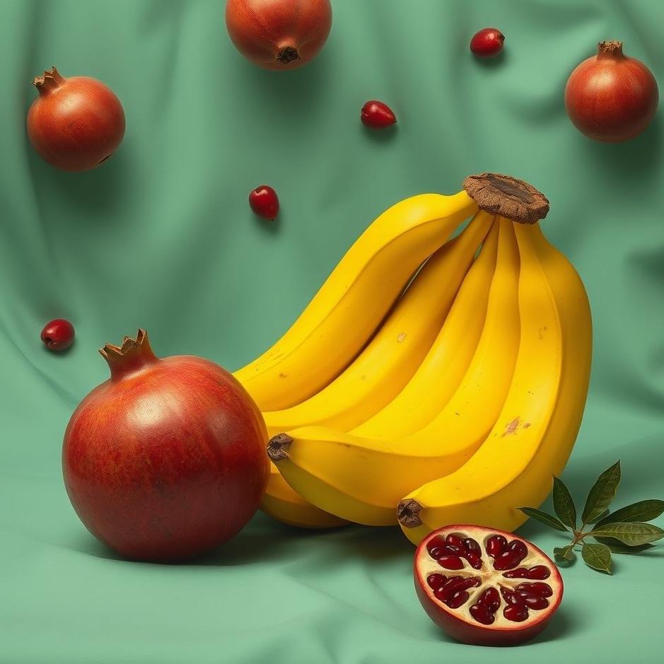 Dream : Bananas and pomegranates in a dream