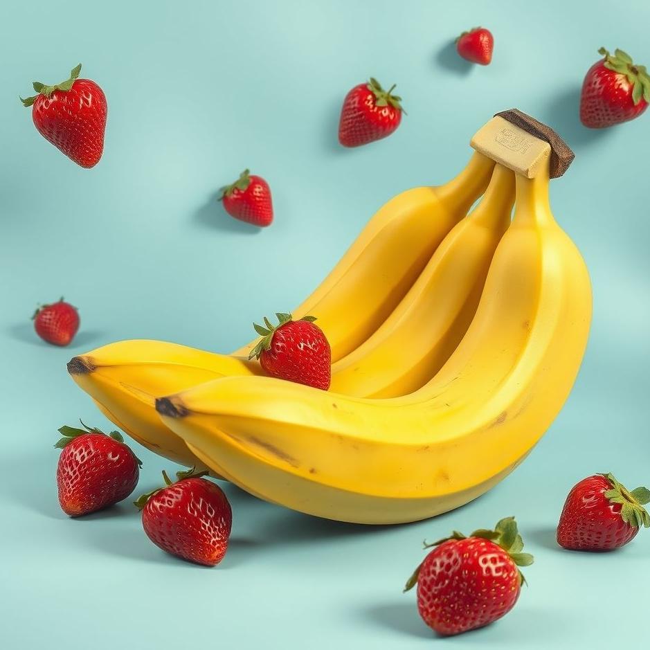 Dream : Bananas and strawberries in a dream